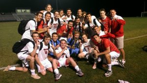 Boy's soccer after winning the conference