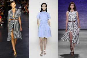 Different styles of the classic shirtdress seen at 2015 Fashion Week.