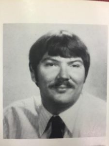 photo courtesy Godwin yearbook 1981 Hoy during his first year of teaching at Godwin, 1980-81. 